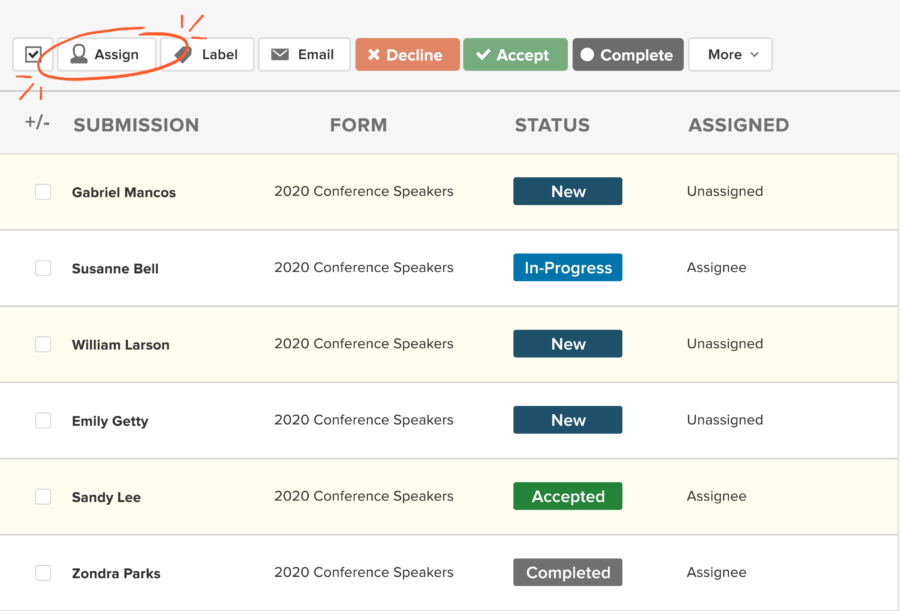 Don’t overwhelm reviewers—assign tasks quickly and easily