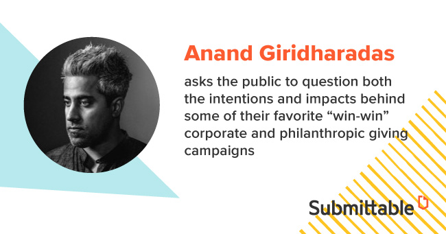 Anand Giridharadas, a thought leader in grantmaking