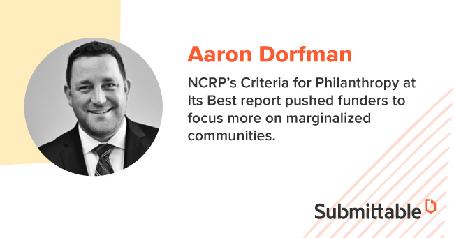 Aaron Dorfman, a thought leader in grantmaking