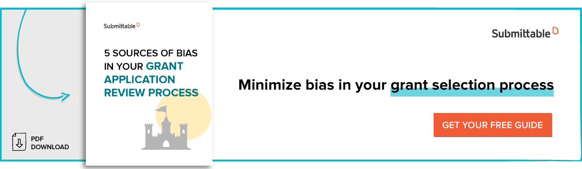 Book Cover Banner: 5 Sources of Bias in Your Grant Application Review Process