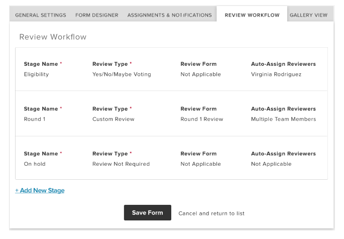 Tailor each phase of a multiple-round review with Review Workflow